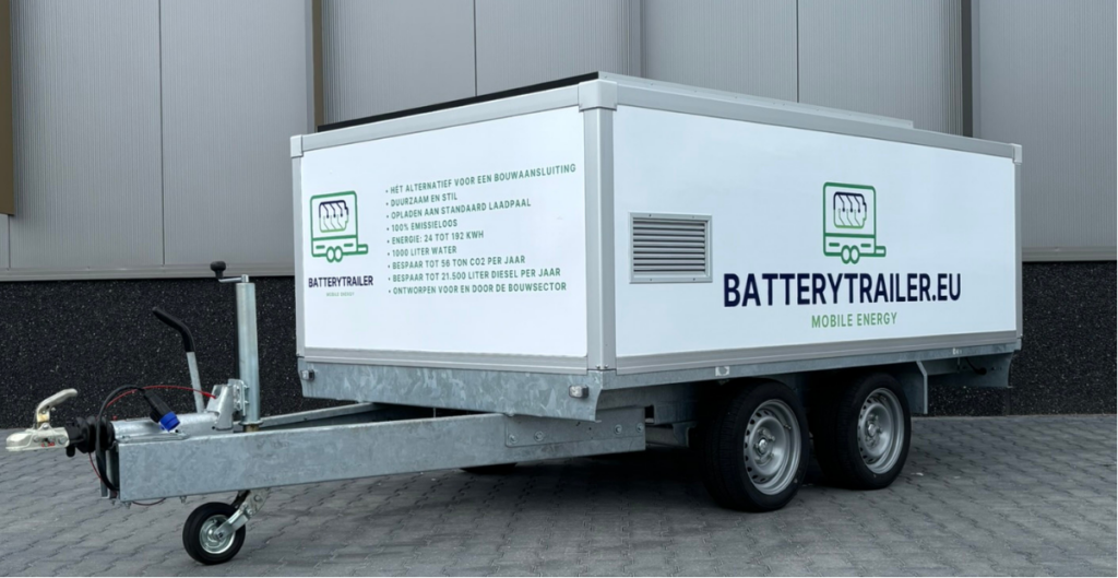 Battery Trailer op Groentechniek Holland